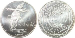 R2789 France 10 Euros Liberté Monnaie de Paris Argent 2014 Sempé FDC > M Offer