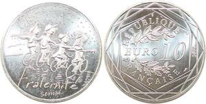 R2797 France 10 Euros Fraternité Hiver Monnaie de Paris Argent 2014 Sempé FDC