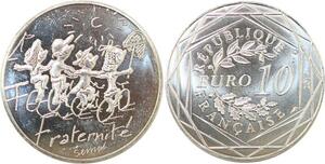 R2799 France 10 Euros Fraternité Eté Monnaie de Paris Argent 2014 Sempé FDC