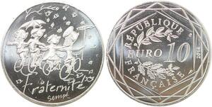R2801 France 10 Euros Fraternité Automne Monnaie de Paris Argent 2014 Sempé FDC