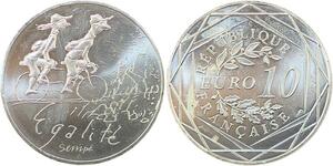 R2830 France 10 Euros Egalité Printemps Monnaie de Paris Argent 2014 Sempé FDC