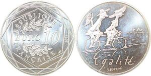 R2834 France 10 Euros Egalité Eté Monnaie Paris Argent 2014 Sempé FDC  M Offer