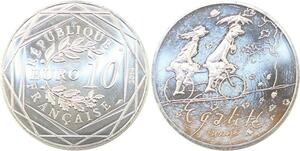 R2846 France 10 Euros Egalité Automne Monnaie de Paris Argent 2014 Sempé FDC