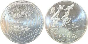 R2848 France 10 Euros Egalité Eté Monnaie Paris Argent 2014 Sempé FDC > M Offer