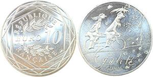 R2849 France 10 Euros Egalité Automne Monnaie de Paris Argent 2014 Sempé FDC