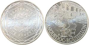 R2856 France 10 Euros Languedoc Roussillon Monnaie de Paris Argent 2011 FDC