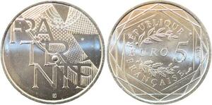 R2866 France 5 Euros Fraternité Monnaie de Paris Argent 2013 FDC -> Make Offer