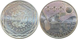 R2879 France 10 Euros Guadeloupe Monnaie de Paris Argent 2010 FDC -> Make Offer