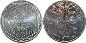 R2884 France 10 Euros Centre Honoré de Balzac Monnaie de Paris Argent 2012 FDC