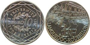 R2888 France 10 Euros Languedoc Roussillon Monnaie de Paris Argent 2011 FDC