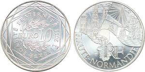 R2893 France 10 Euros Haute Normandie Monnaie de Paris Argent 2011 FDC > M Offer