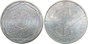 R2895 France 10 Euros Poitou Charentes Monnaie Paris Argent 2011 FDC > M Offer
