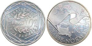 R2897 France 10 Euros Basse Normandie Monnaie de Paris Argent 2010 FDC > M Offer