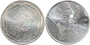 R2898 France 10 Euros Mayotte Monnaie de Paris Argent 2011 FDC -> Make Offer