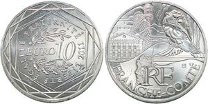 R2899 France 10 Euros Franche Comté Monnaie de Paris Argent 2011 FDC > M Offer