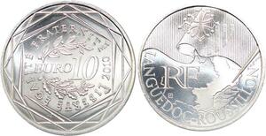 R2901 France 10 Euros Languedoc Roussillon Monnaie de Paris Argent 2010 FDC