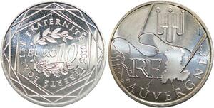 R2902 France 10 Euros Auvergne Monnaie de Paris Argent 2010 FDC -> Make Offer