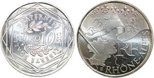 R2903 France 10 Euros Rhône Alpes Monnaie de Paris Argent 2010 FDC -> Make Offer