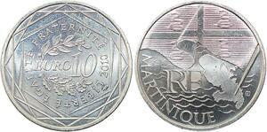 R2906 France 10 Euros Martinique Monnaie de Paris Argent 2010 FDC -> Make Offer