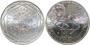 R2908 France 10 Euros Languedoc Roussillon Monnaie de Paris Argent 2012 FDC