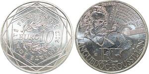 R2917 France 10 Euros Languedoc Roussillon Monnaie de Paris Argent 2012 FDC