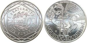 R2922 France 10 Euros Languedoc Roussillon Monnaie de Paris Argent 2012 FDC