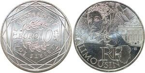 R2933 France 10 Euros Limousin Monnaie de Paris Argent 2012 FDC -> Make Offer