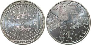 R2940 France 10 Euros Alsace Monnaie de Paris Argent 2011 FDC -> Make Offer