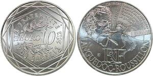 R2941 France 10 Euros Languedoc Roussillon Monnaie de Paris Argent 2012 FDC