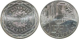 R2946 France 10 Euros Guyane Monnaie de Paris Argent 2011 FDC -> Make Offer