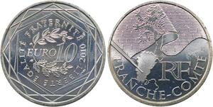 R2949 France 10 Euros Franche Comté Monnaie de Paris Argent 2010 FDC -> M Offer