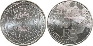 R2951 France 10 Euros Aquitaine Monnaie de Paris Argent 2011 FDC -> Make Offer