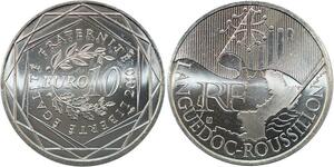R2953 France 10 Euros Languedoc Roussillon Monnaie de Paris Argent 2010 FDC