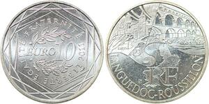 R2956 France 10 Euros Languedoc Roussillon Monnaie de Paris Argent 2011 FDC