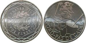 R2964 France 10 Euros Nord-Pas de Calais Monnaie Paris Argent 2010 FDC M Offer