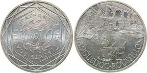 R2969 France 10 Euros Languedoc Roussillon Monnaie de Paris Argent 2011 FDC