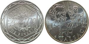 R2972 France 10 Euros Alsace Monnaie de Paris Argent 2012 FDC > Make Offer
