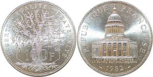 R3021 France 100 Francs Panthéon Aux Grands Hommes 1982 SPL > Make Offer