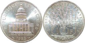 R3022 France 100 Francs Panthéon Aux Grands Hommes 1982 > Make Offer