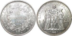 R3036 France 10 Francs Hercule Dupré 1965 Sortie Rouleau Argent FDC > Make Offer