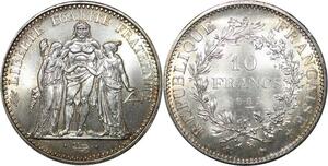 R3038 France 10 Francs Hercule Dupré 1965 Sortie Rouleau Argent FDC > Make Offer