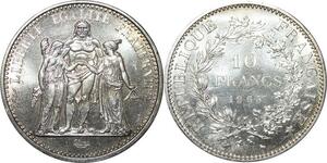 R3043 France 10 Francs Hercule Dupré 1965 Sortie Rouleau Argent FDC > Make Offer