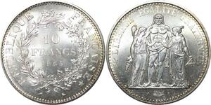 R3046 France 10 Francs Hercule Dupré 1965 Sortie Rouleau Argent FDC -> M Offer