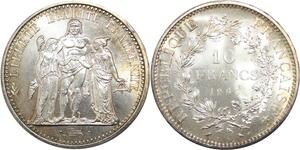 R3095 France 10 Francs Hercule Dupré 1965 Sortie Rouleau Argent FDC > Make Offer