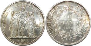 R3096 France 10 Francs Hercule Dupré 1965 Sortie Rouleau Argent FDC > Make Offer