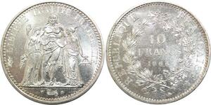 R3101 France 10 Francs Hercule Dupré 1966 Sortie Rouleau Argent FDC > Make Offer