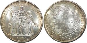 R3106 France 10 Francs Hercule Dupré 1965 Sortie Rouleau Argent FDC > Make Offer