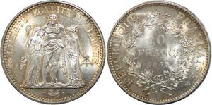 R3107 France 10 Francs Hercule Dupré 1965 Sortie Rouleau Argent FDC > Make Offer