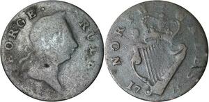 R3178 United Kingdom North Wales 1/2 Penny George 1775 -> Make Offer