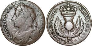 R3185 Rare Scotland United Kingdom 6 Pence Charles II 1679 -> Make Offer